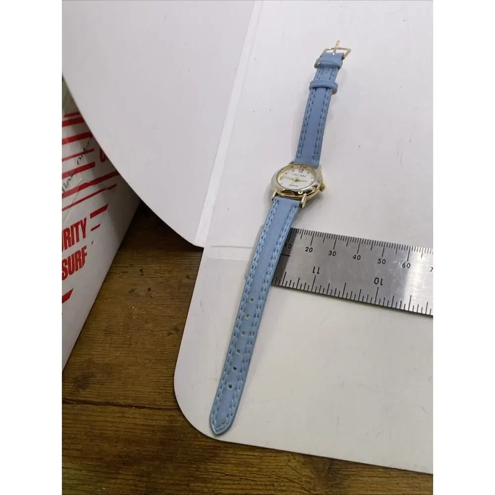 Vintage Caesars Palace Casino Watch Gold Tone Blue Watch New Battery